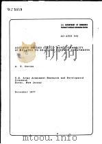 ADHESIVE BONDED STEEL:BOND DURABILITY AS RELATED TO SELECTED SURFACE TREATMENTS PDF电子版封面 A.T.DEVINE