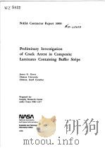 PRELIMINARY INVESTIGATION OF CRACK ARREST IN COMPOSITE LAMINATES CONTAINING BUFFER STRIPS PDF电子版封面