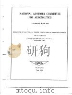 NATIONAL ADVISORY COMMITIEE FOR AERONAUTICS PDF电子版封面