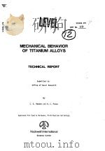 NECHANICAL BEHAVIOR OF TITANIUM ALLOYS TECHNICAL REPORT（ PDF版）