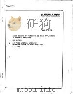 BASIC CONCEPTS OF STATISTICS AND THEIR APPLICATIONS IN COMPOSITE MATERIALS PDF电子版封面 WON J.PARK