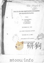 STUDIES ON THE PENETRATION MECHANICS OF COMPOSITE PLATES PDF电子版封面