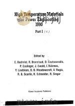 HIGH TEMPERATURE MATERIALS FOR POWER ENGINEERING 1900  PART 1  C（ PDF版）
