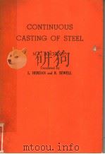CONTINUOUS CASTING OF STEEL PDF电子版封面 M·C·BOICHENKO
