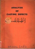 ANALYSIS OF CASTING DEFECTS PDF电子版封面 3D EDITION