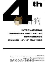 INTERNATIONAL PRESSURE DIE CASTING CONFERENCE PDF电子版封面