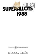 SUPERALLOYS 1 PDF电子版封面 D·N·DUHL