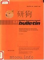 WELDING RESEARCH COUNCIL BULLETIN PDF电子版封面 M·J·MANJOINE