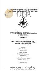 SCIETY FOR THE ADVANCEMENT OF MATERIAL AND PROCESS ENGINEERING  VOLUME 37（ PDF版）