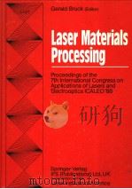 LASER MATERIALS PROCESSING PDF电子版封面