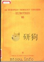 4TH EUROPEAN TRIBOLOGY CONGRESS EUROTRIB 85（ PDF版）