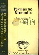 POLYMERS AND BIOMATERIALS VOLUME 3 PDF电子版封面 0444890106