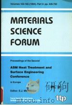 MATERIALS SCIENCE FORUM PT2 PDF电子版封面 E·J·MLTTEMEIJER