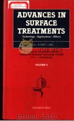 ADVANCES IN SURFACE TREATMENTS VOLUME 5 PDF电子版封面 0080349234 A.NIKU-LARI
