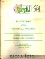 PROCEEDINGS OF THE 12TH ANNUAL POWDER & BULK SOLIDS CONFERENCE PDF电子版封面