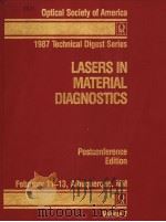 TOPICAL MEETING ON LASERS IN MATERIALS DIAGNOSTICS PDF电子版封面 0936659408