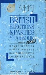 BRITISH ELECTIONS AND PARTIES YEARBOOK 1993（ PDF版）