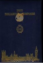 DOD‘S PARLIAMENTARY COMPANION 1980 PDF电子版封面 0905702042 ONE HUNDRED SIXTYEIGHTH EDITI