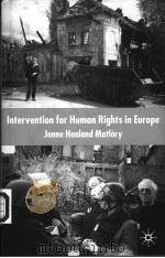 INTERVENTION FOR HUMAN RIGHTS IN EUROPE PDF电子版封面 0333794249