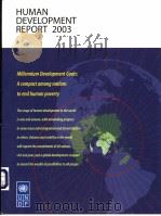 HUMAN DEVELOPMENT REPORT 2003 PDF电子版封面 0195219880