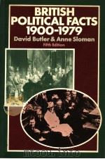 BRITISH POLITICAL FACTS 1900-1979 PDF电子版封面 0333055925