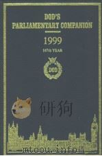 DOD'S PARLIAMENTARY COMPANION 1999 167TH YEAR ONE HUNDRED AND EIGHTIETH EDITION PDF电子版封面 0905702271