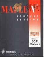 MAPLEV GETTING STARTED RELEASE 2 FOR DOS/WINDOWS PDF电子版封面