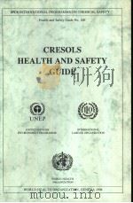 IPCS CRESOLS HEALTH AND SAFETY GUIDE PDF电子版封面 9241511001