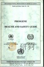 IPCS PHOSGENE HEALTH AND SAFETY GUIDE PDF电子版封面 9241511060