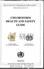 IPCS CHLOROFORM HEALTH AND SAFETY GUIDE（ PDF版）
