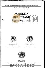 IPCS ACROLEIN HEALTH AND SAFETY GUIDE（ PDF版）