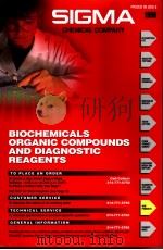 1996 SIGMA BIOCHEMICALS ORGANIC COMPOUNDS AND DIAGNOSTIC REAGENTS PDF电子版封面
