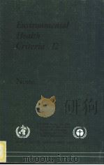 ENVIRONMENTAL HEALTH CRITERIA 12 NOISE PDF电子版封面 9241540729