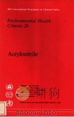 IPCS INTERNATIONAL PROGRAMME ON CHEMICAL SAFETY ENVIRONMENTAL HEALTH CRITERIA 28 ACRYLONITRILE（ PDF版）