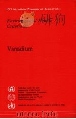 IPCS INTERNATIONAL PROGRAMME ON CHEMICAL SAFETY ENVIRONMENTAL HEALTH CRITERIA 81 VANADIUM（ PDF版）