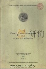 BUREAU INTERNATIONAL DES POIDS ET MESURES COMITE INTERNATIONAL DES POIDS ET MESURES PDF电子版封面 928222144X