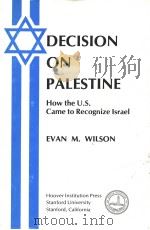 DECISION ON PALESTINE PDF电子版封面 0817971815 EVAN M.WILSON