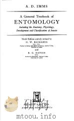 A GENERAL TEXTBOOK OF ENTOMOLOGY PDF电子版封面 O·W·RICHARDS
