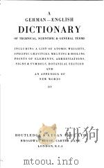 A GERMAN-ENGLISH DICTIONARY PDF电子版封面 A.WEBEL