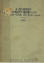 A STANDARD GERMAN VOCABULARY OF 2932 WORDS AND 1500 IDIOMS PDF电子版封面 C·M·PURIN