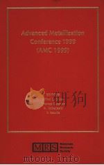 ADVANCED METALLIZATION CONFERENCE 1999  （AMC 1999）（ PDF版）