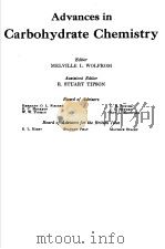 ADVANCES IN CARBOHYDRATE CHEMISTRY VOLUME 10 PDF电子版封面 MELVILLE L.WOLFROM