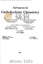 ADVANCES IN CARBOHYDRATE CHEMISTRY VOLUME 8     PDF电子版封面    CLAUDE S.HUDSON  MELVILLE L.WO 