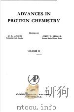 ADVANCES IN PROTEIN CHEMISTRY VOLUME Ⅱ PDF电子版封面 M·L·ANSON