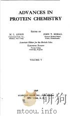 ADVANCES IN PROTEIN CHEMISTRY VOLUME Ⅴ PDF电子版封面 M·L·ANSON