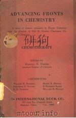 ADVANCING FRONTS IN CHEMISTRY VOLUME Ⅱ PDF电子版封面 WENDELL H·POWERS