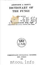 AINSWORTH AND BISBY.S DICTIONARY OF THE FUNGI PDF电子版封面 G·C·AINSWORTH