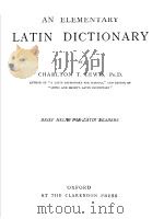 AN ELEMENTARY LATIN DICTIONARY（ PDF版）