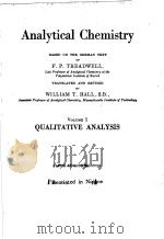 ANALYTICAL CHEMISTRY PDF电子版封面