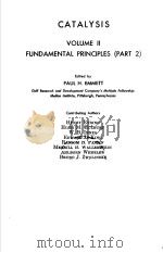 CATALYSIS VOLUME 2 PDF电子版封面 PAUL H·EMMETT
